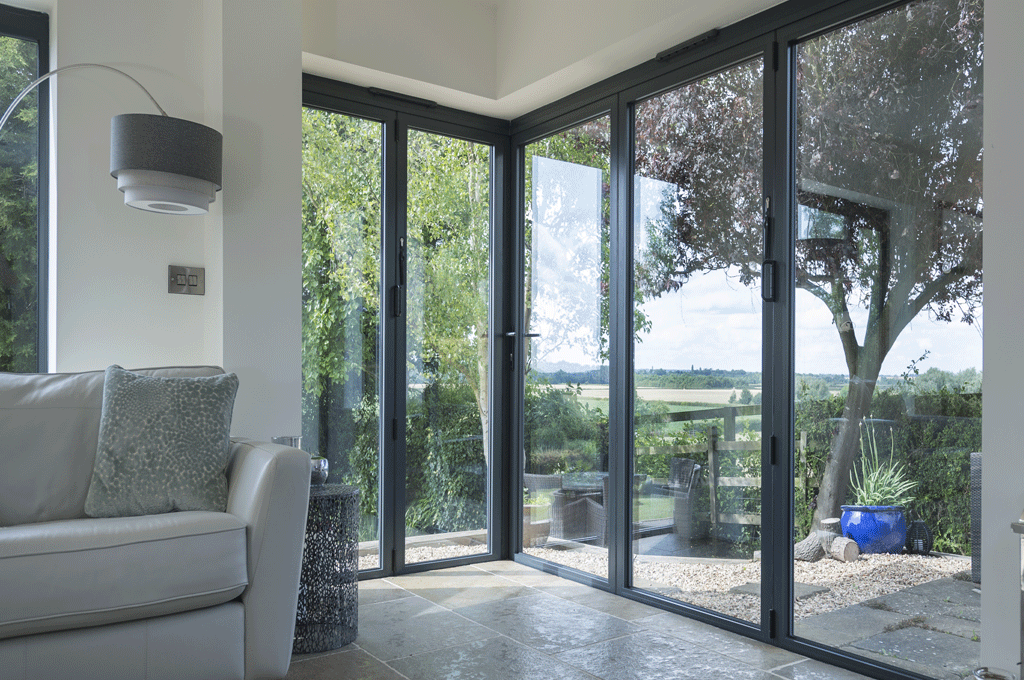 Corner Aluminium Bi-Fold Doors Sutton